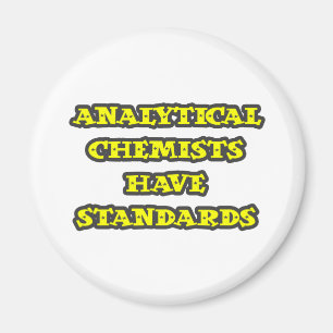 Analytische Chemiker haben Normen Magnet