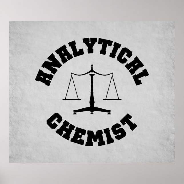 Analytisches Chemist-Poster Poster (Vorne)