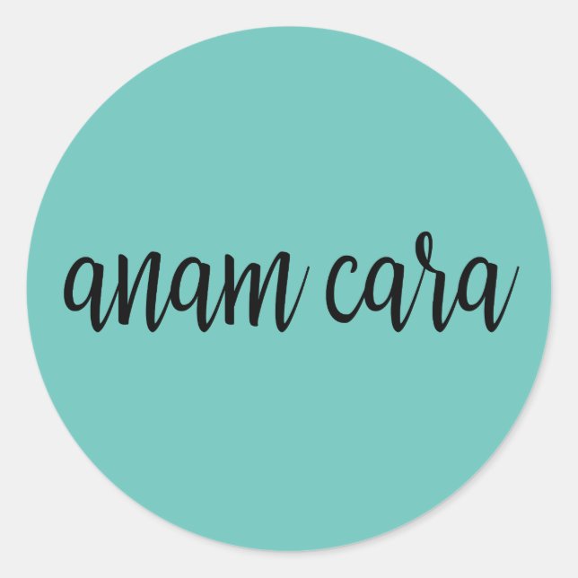 Anam Cara Runder Aufkleber (Vorderseite)