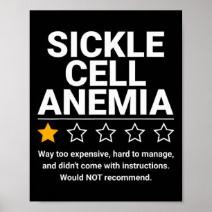 Anämie der Sichelzellen Ein Stern Poster