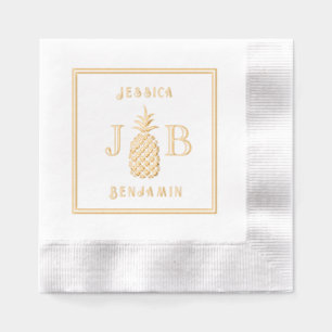 Ananas #11 Couple 2 Noms initiaux du monogramme Fr
