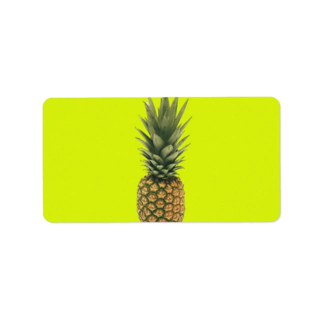 Ananas Adressaufkleber (Vorne)