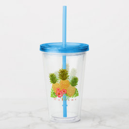 Ananas Akrylic Tumbler Acryltrinkbecher