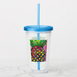 Ananas Akrylic Tumbler Acryltrinkbecher