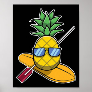 Ananas Aloha Beach Hawaii Stand Up Paddling G Poster