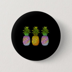 Ananas Aloha Hawaii Hawaiianische Früchte Sommerfe Button