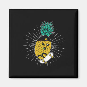 Ananas Aloha Strände Hawaii Skateboarding - Ska Magnet