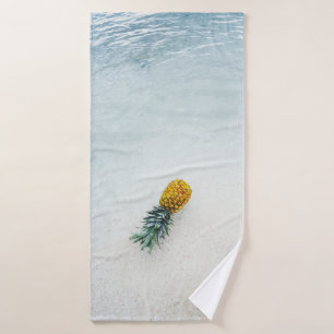 Ananas am Meer Badehandtuch