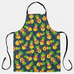 Ananas, Ananas, handgezeichnet, Sommermuster. Schürze