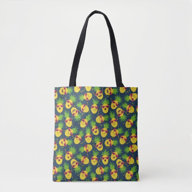 Ananas, Ananas, handgezeichnet, Sommermuster. Tasche (Vorderseite)