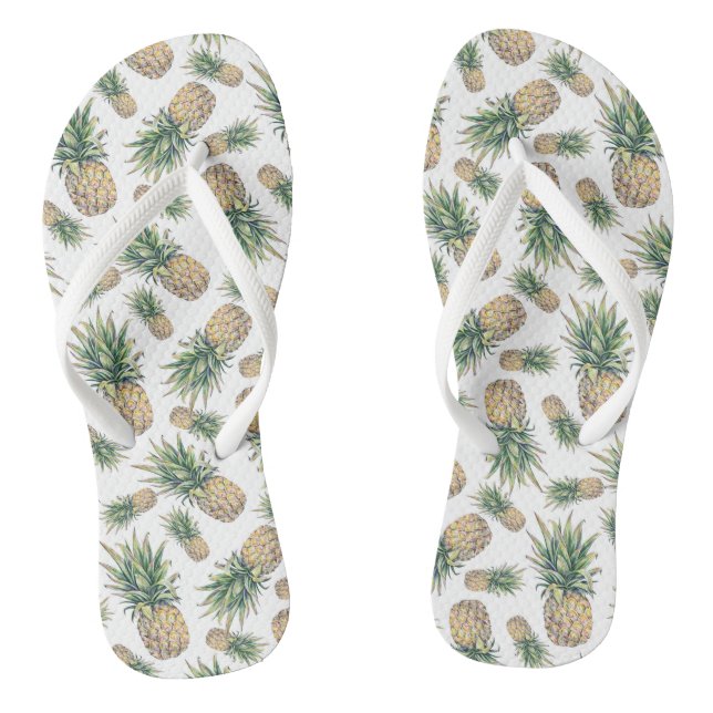 Ananas-Ananas-Muster Flip Flops (Fußbett)