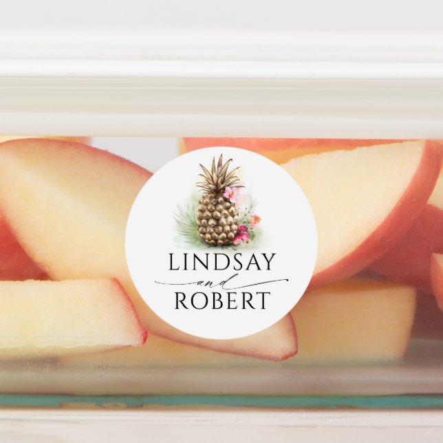 Ananas-Ananas-tropische, wasserdichte Aufkleber (Befestigt)