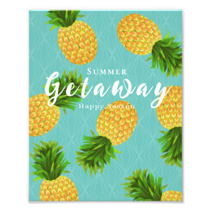 Ananas Aqua Fotodruck