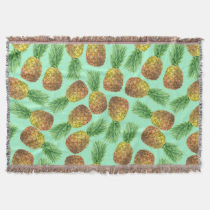 Ananas Aquarell 2 Decke