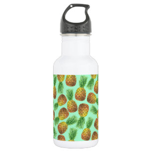 Ananas Aquarell 2 Edelstahlflasche