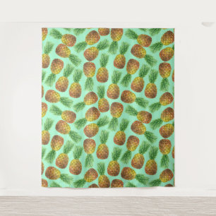 Ananas Aquarell 2 Wandteppich