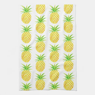 Ananas-Aquarell-tropisches Geschirrtuch