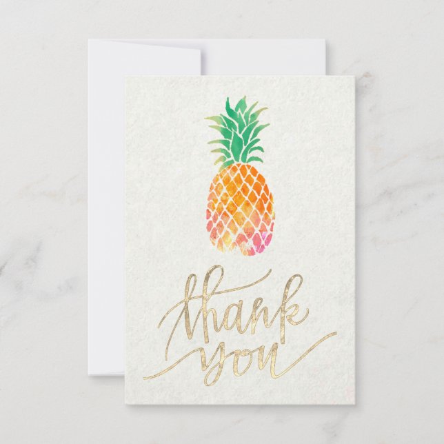 ananas aquarelle merci (Devant)