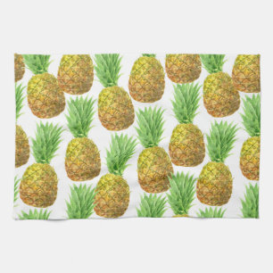 Ananas-Aquarellmuster Geschirrtuch