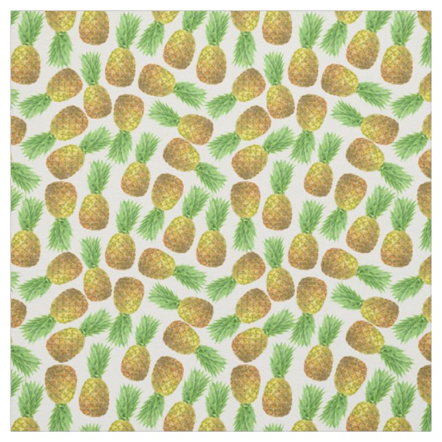 Ananas-Aquarellmuster Stoff (Muster)