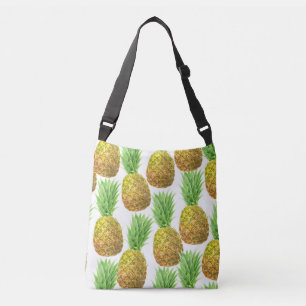 Ananas-Aquarellmuster Tragetaschen Mit Langen Trägern