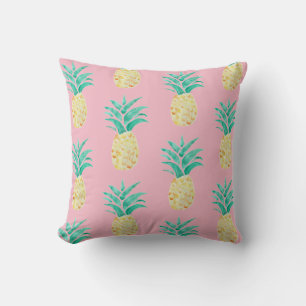 Ananas Art Pink Muster Pillow Kissen