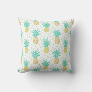 Ananas Art Turquoise Muster Pillow Kissen