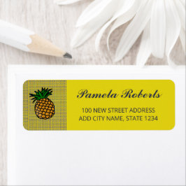 Ananas auf Blockmuster