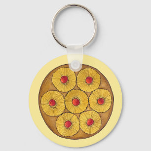 Ananas Auf dem Kopf Backkuchen Kirschen backen Des Schlüsselanhänger
