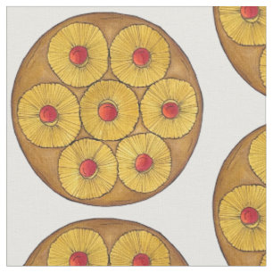 Ananas Auf dem Kopf Backkuchen Kirschen backen Des Stoff
