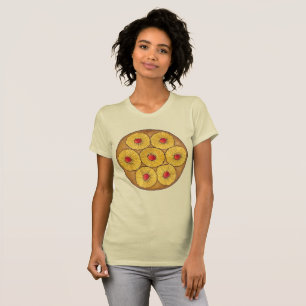 Ananas Auf dem Kopf Backkuchen Kirschen backen Des T-Shirt