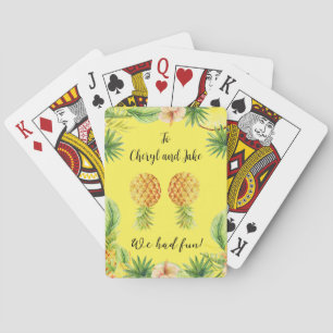 Ananas auf den Kopf. Danke, dass du Karten spielst Spielkarten