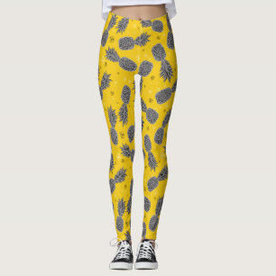 Ananas auf Gold 2 Leggings