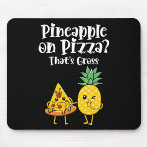 Ananas auf Pizza, das ist brutales Funny Food Spri Mousepad