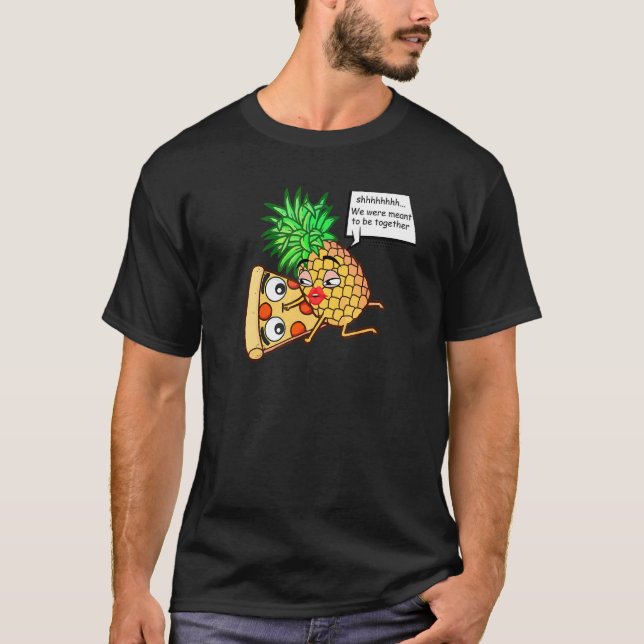 Ananas auf Pizza T-Shirt (Vorderseite)