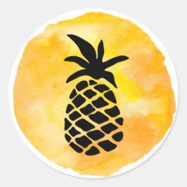 Ananas-Aufkleber Runder Aufkleber