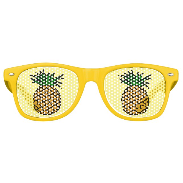 Ananas Augen Funny Food Shades Sonnenbrille (Vorderseite)