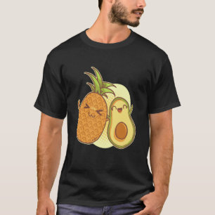 Ananas Avocado Gemüse Früchte Tropisch Vegan T-Shirt