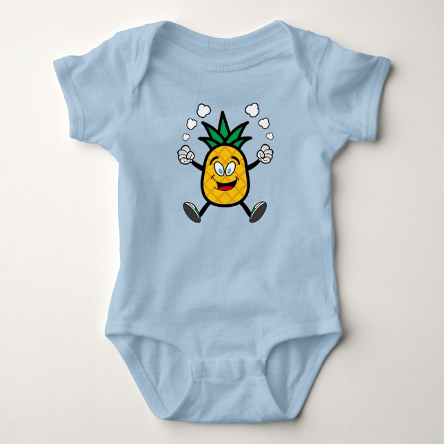 Ananas Baby Strampler (Vorderseite)