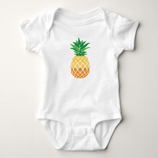 Ananas Baby Strampler (Vorderseite)