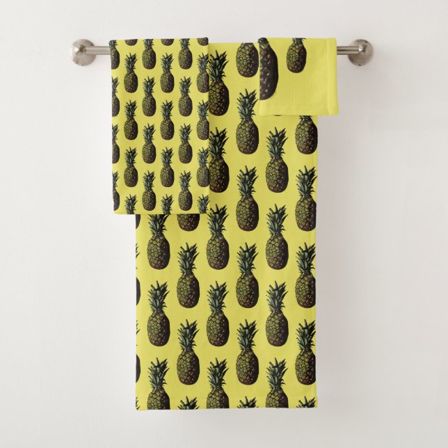 Ananas-Badehandtücher, Waschtuch Badhandtuch Set (Insitu)