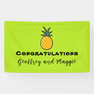 Ananas-Banner für Personalisiertes tropisches Part Banner