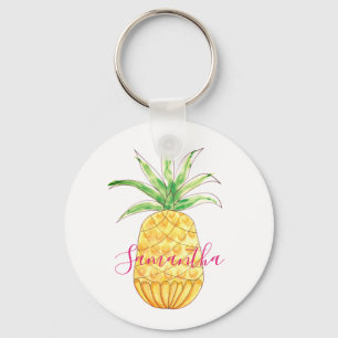 Ananas benutzerdefinierter Name Schlüsselanhänger