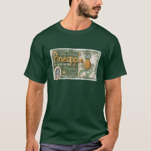 Ananas bewirtschaftet dunkles Kleid T-Shirt