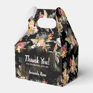 Ananas-Blume auf dem Black Gable Geschenkschachtel