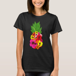 Ananas Blume Blumenpool Party für Damen T-Shirt