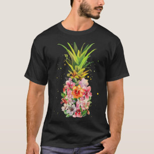Ananas Blumen Frauen Aloha Hawaii Vintage Hawai T-Shirt