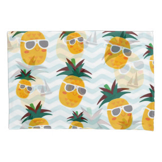 Ananas, Boot: niedliches Ozeanmuster. Kissenbezug