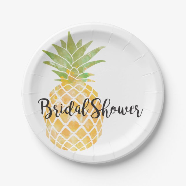 Ananas | BRAUTPARTY Pappteller (Vorderseite)