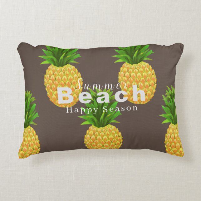 Ananas Brawn Accent Pillow Dekokissen (Vorderseite)